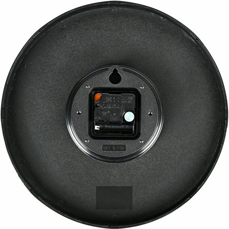 Lorell 12’’ Round Quiet Wall Clock - Analog - Quartz - Black Case - Clocks