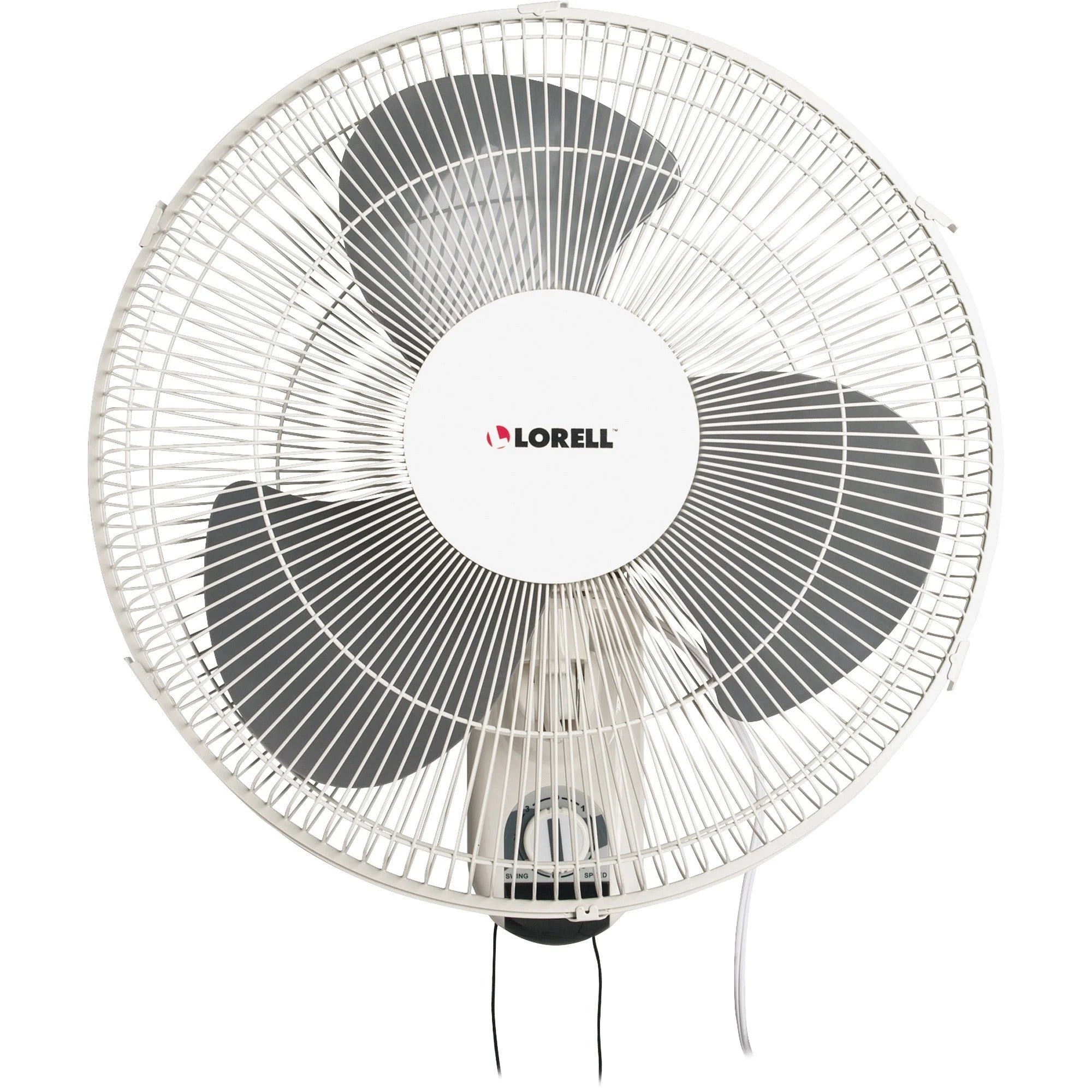 Lorell 16’’ Wall-Mount 3-Speed Fan - Adjustable Tilt & Oscillation - Fans