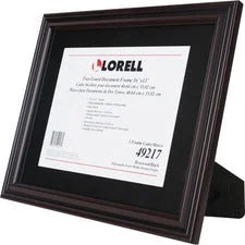 Lorell 2-toned Certificate Frame - 13’’ x 16’’ Size - Holds 8.50’’ 11’’ Insert - Rectangle - Desktop - Horizontal