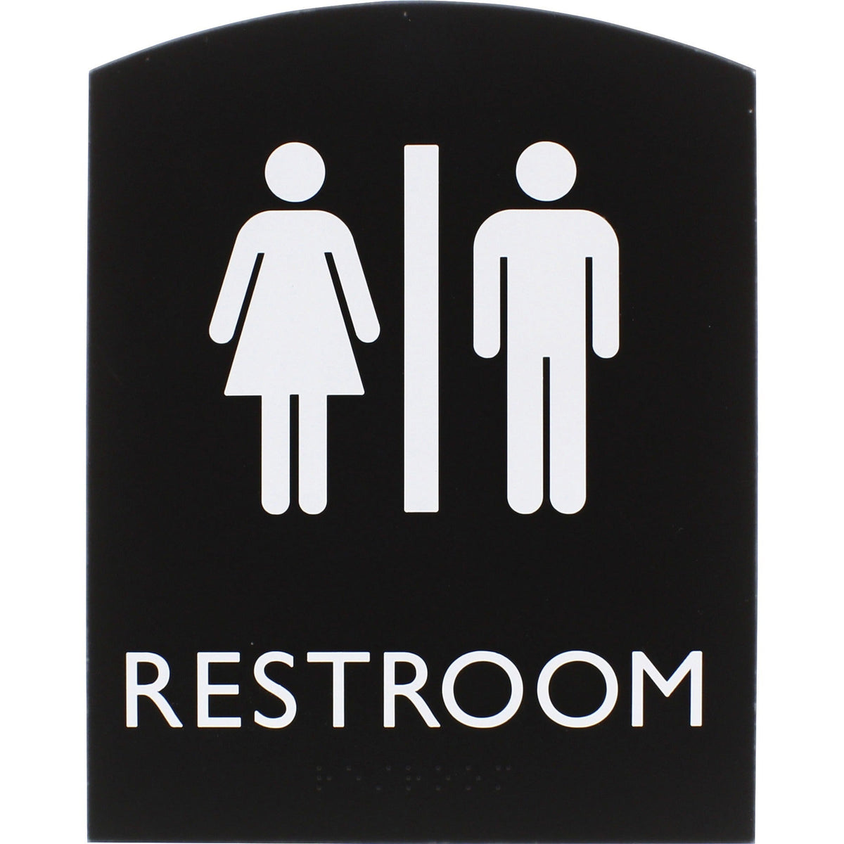 Lorell Arched Unisex Restroom Sign - 2000