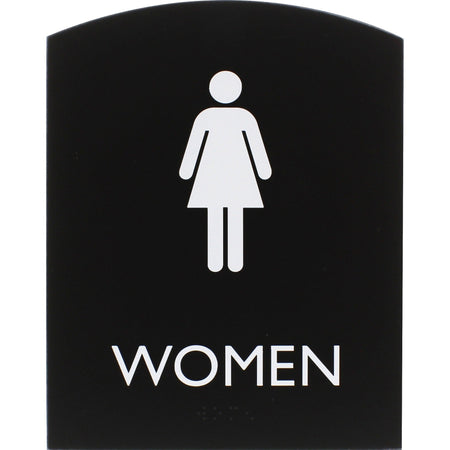 Lorell Arched Women's Restroom Sign - 2000