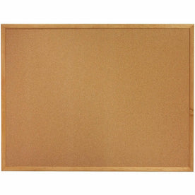 Lorell Bulletin Board: 18x24 Cork Surface - Brown Oak Frame - Boards