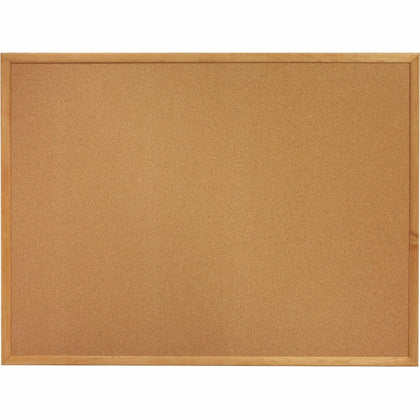 Lorell Bulletin Board: 24x36 Cork Surface - Brown Oak Frame - Boards