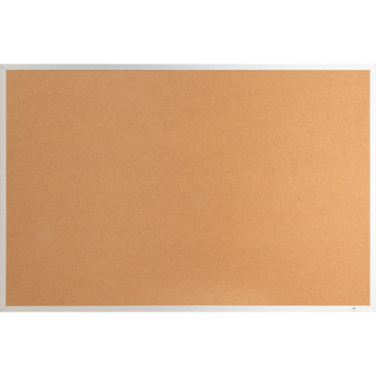 Lorell Bulletin Board: 24x36 Cork Surface - Warp Resistant - Brown Aluminum Frame - Boards