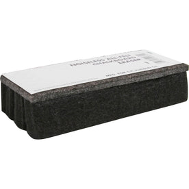 Lorell Chalkboard Eraser: Noiseless Dustless Black Felt - 1 Each - Board & Easel Accessories