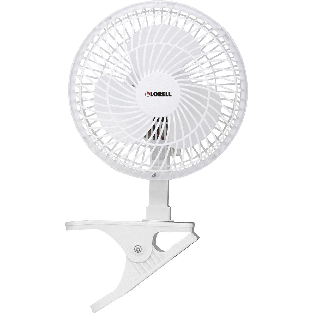 Lorell Clip-On Personal Fan: 152.4mm Diameter 2-Speed Adjustable Tilt Head - Fans