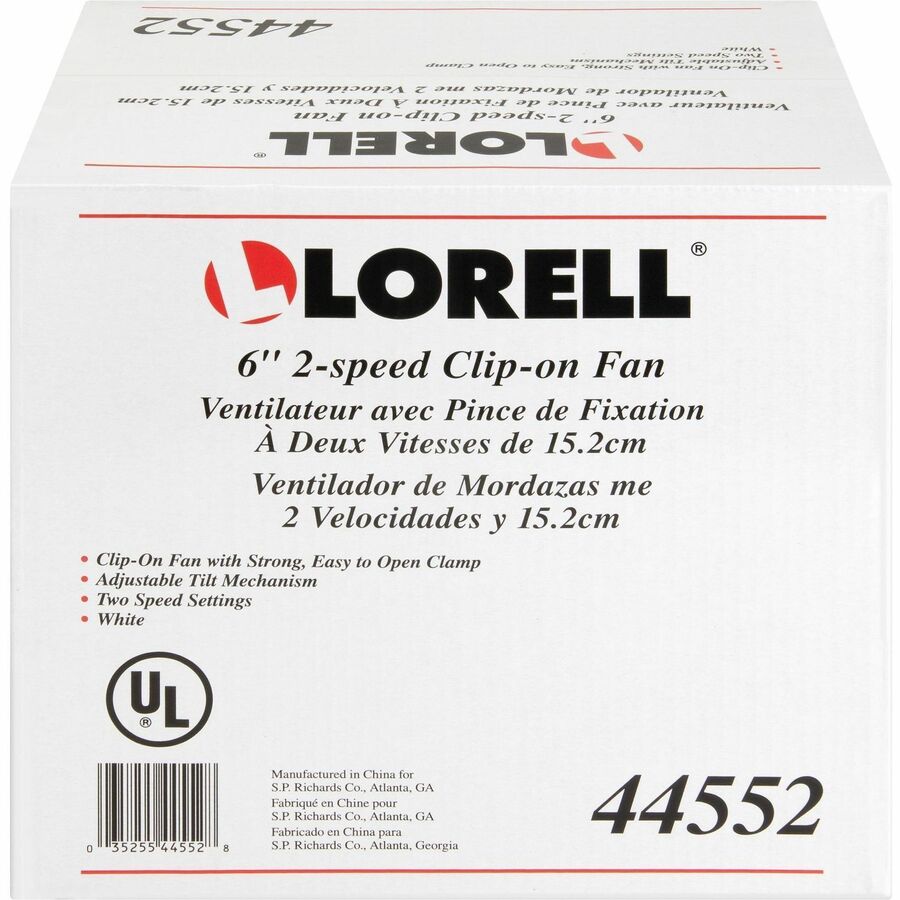 Lorell Clip-On Personal Fans - Rear