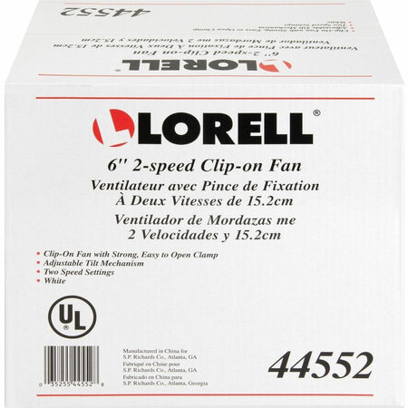 Lorell Clip-On Personal Fans - Rear