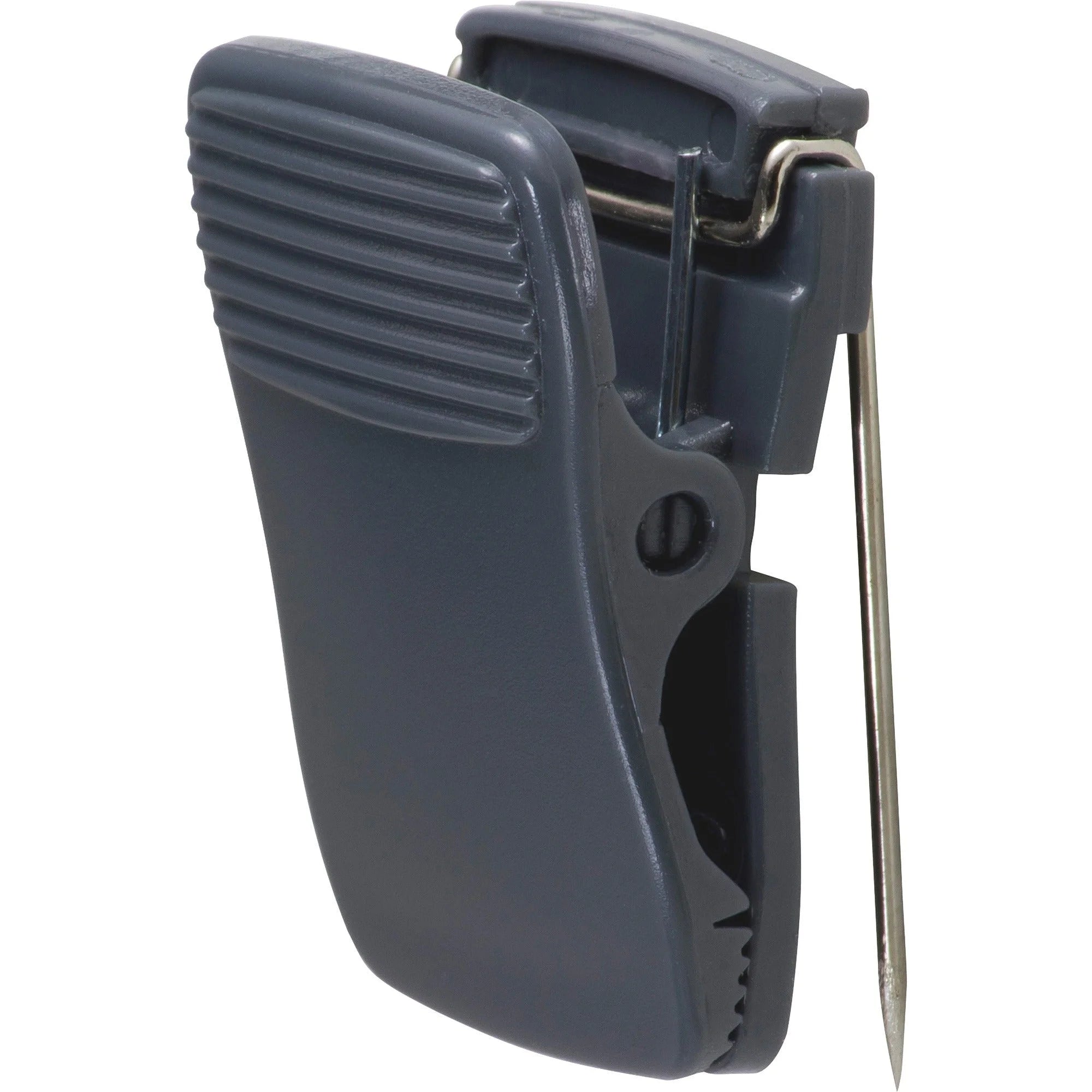 Lorell Cubicle Clips: Black Plastic Clips 24/Box - Wall