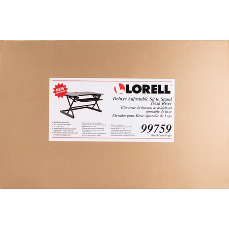 Lorell Deluxe Adjustable Desk Riser - Top