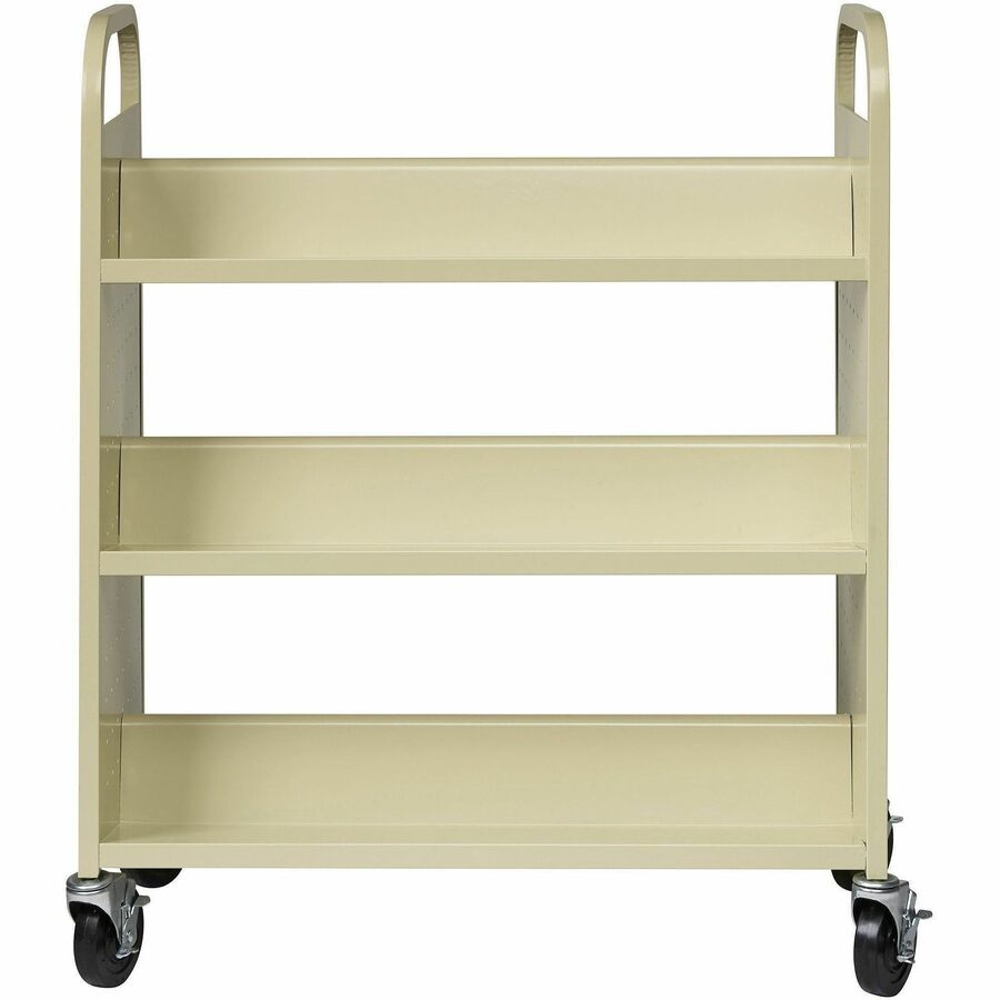 Lorell Double-sided Book Cart - Alternate-Image2