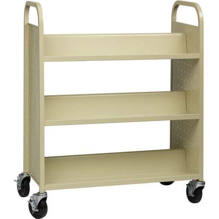 Lorell Double-sided Book Cart - Right