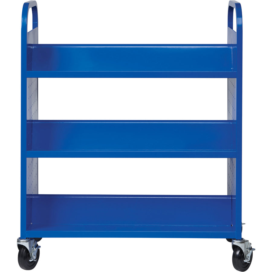 Lorell Double-sided Book Cart - Alternate-Image1