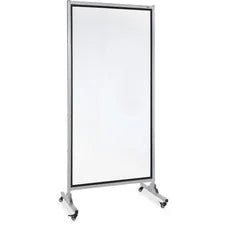 Lorell Double-sided Dry-Erase Easel/Room Divider - 37.5’’ (3.1 ft) Width x 82.5’’ (6.9 Height - White Steel Surface