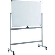 Lorell Double-sided Magnetic Whiteboard Easel - 48’’ (4 ft) Width x 36’’ (3 Height - White Surface - Rectangle - Floor