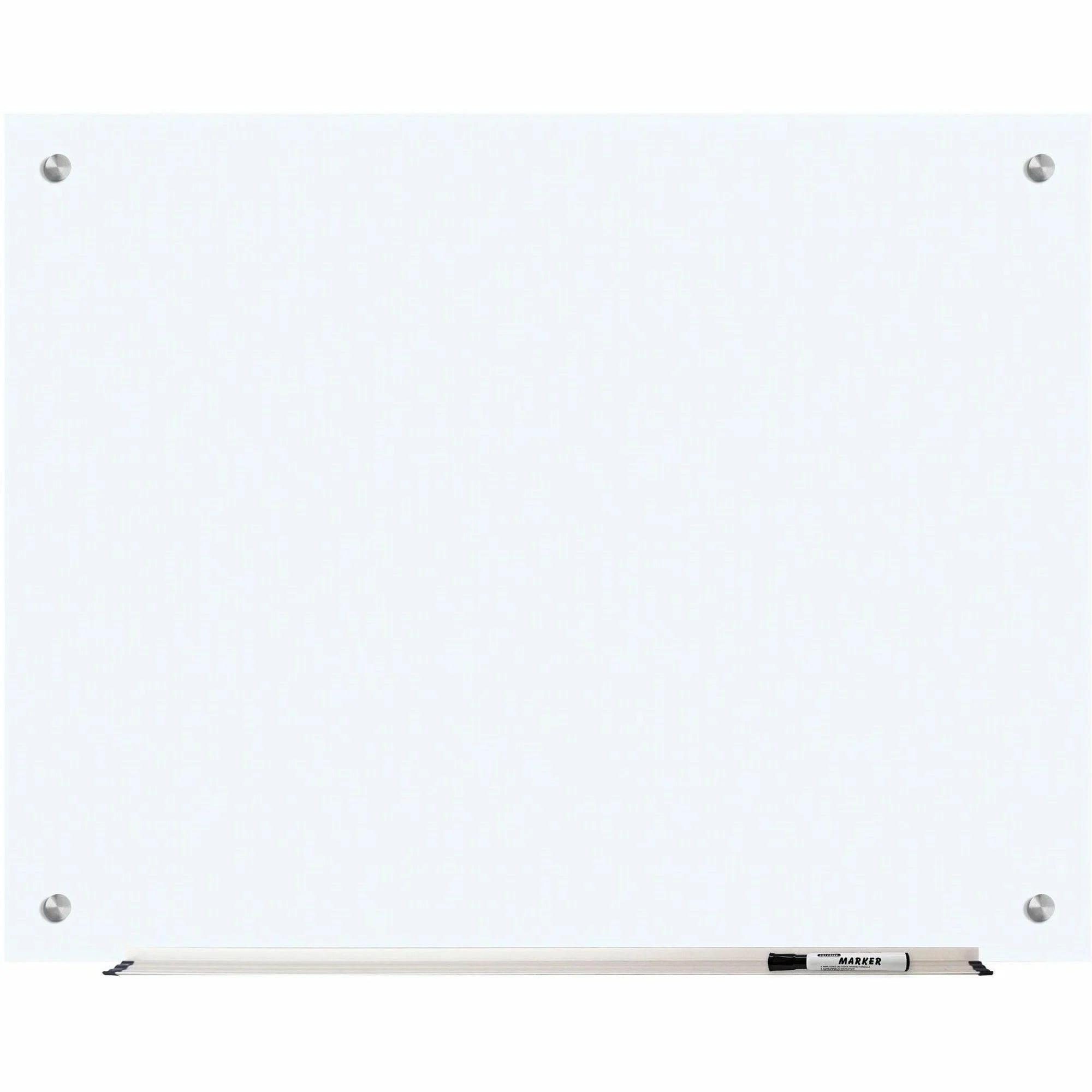 Lorell Dry-Erase Glass Board - 48x36’’ Frost Rectangle - Dry Erase Boards