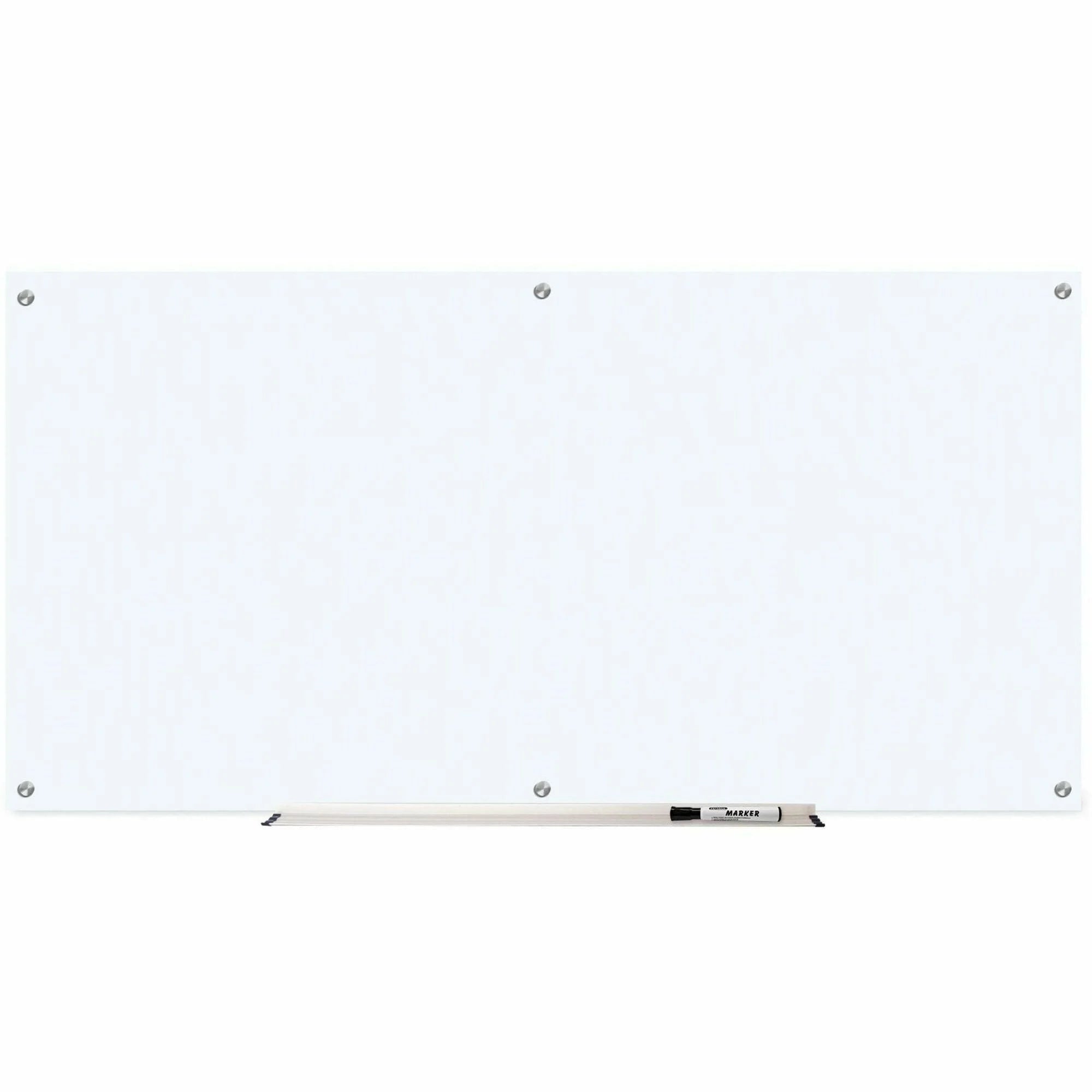 Lorell Dry-Erase Glass Board - 72x36’’ Frost Surface - Stain & Ghost Resistant - Dry Erase Boards