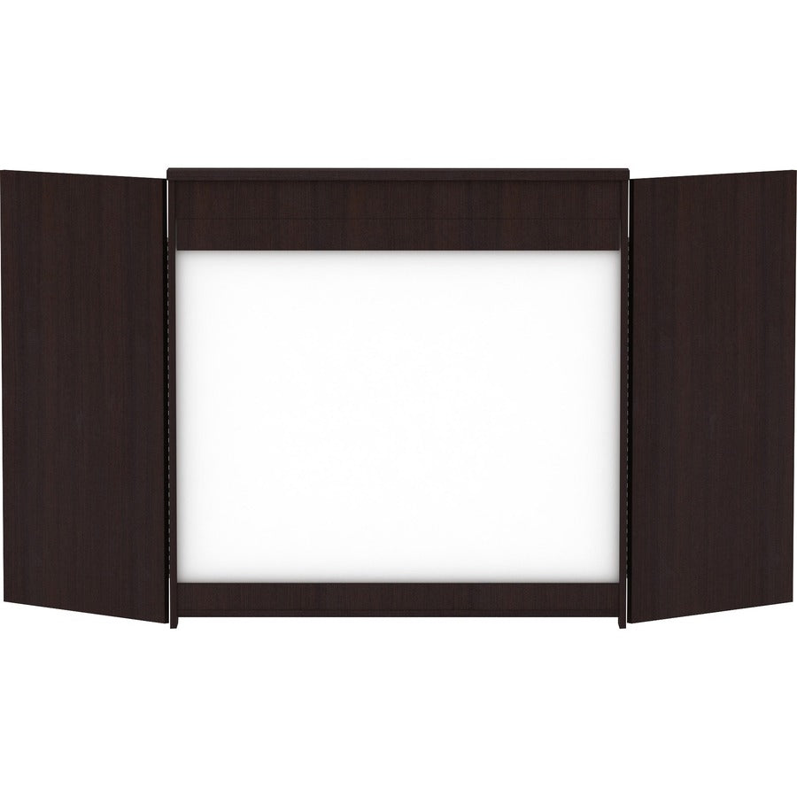 Lorell Dry-erase Whiteboard Presentation Cabinet - Rear