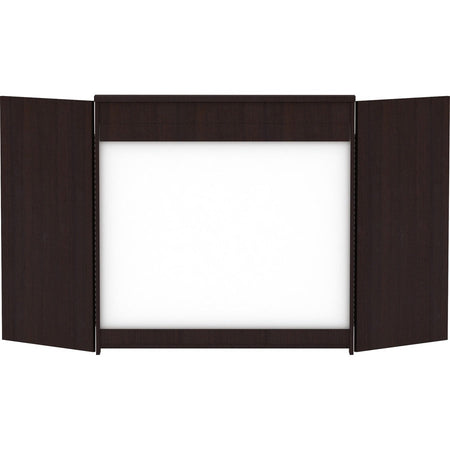 Lorell Dry-erase Whiteboard Presentation Cabinet - Rear