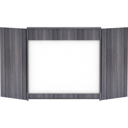 Lorell Dry-erase Whiteboard Presentation Cabinet - Rear