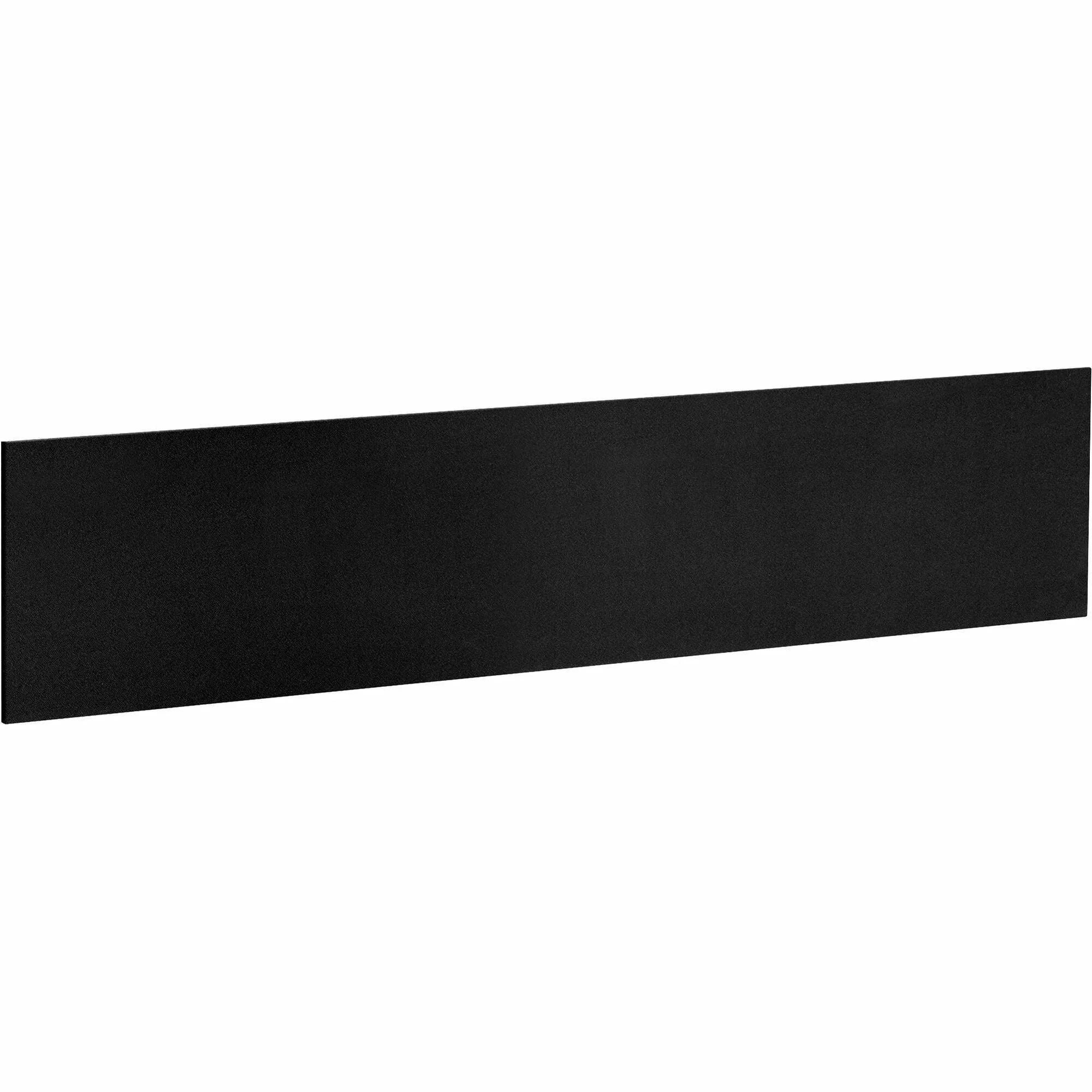 Lorell Essentials Hutch Tackboard: 16.50’’ x 68.63’’ Black Fabric Surface - Bulletin Boards