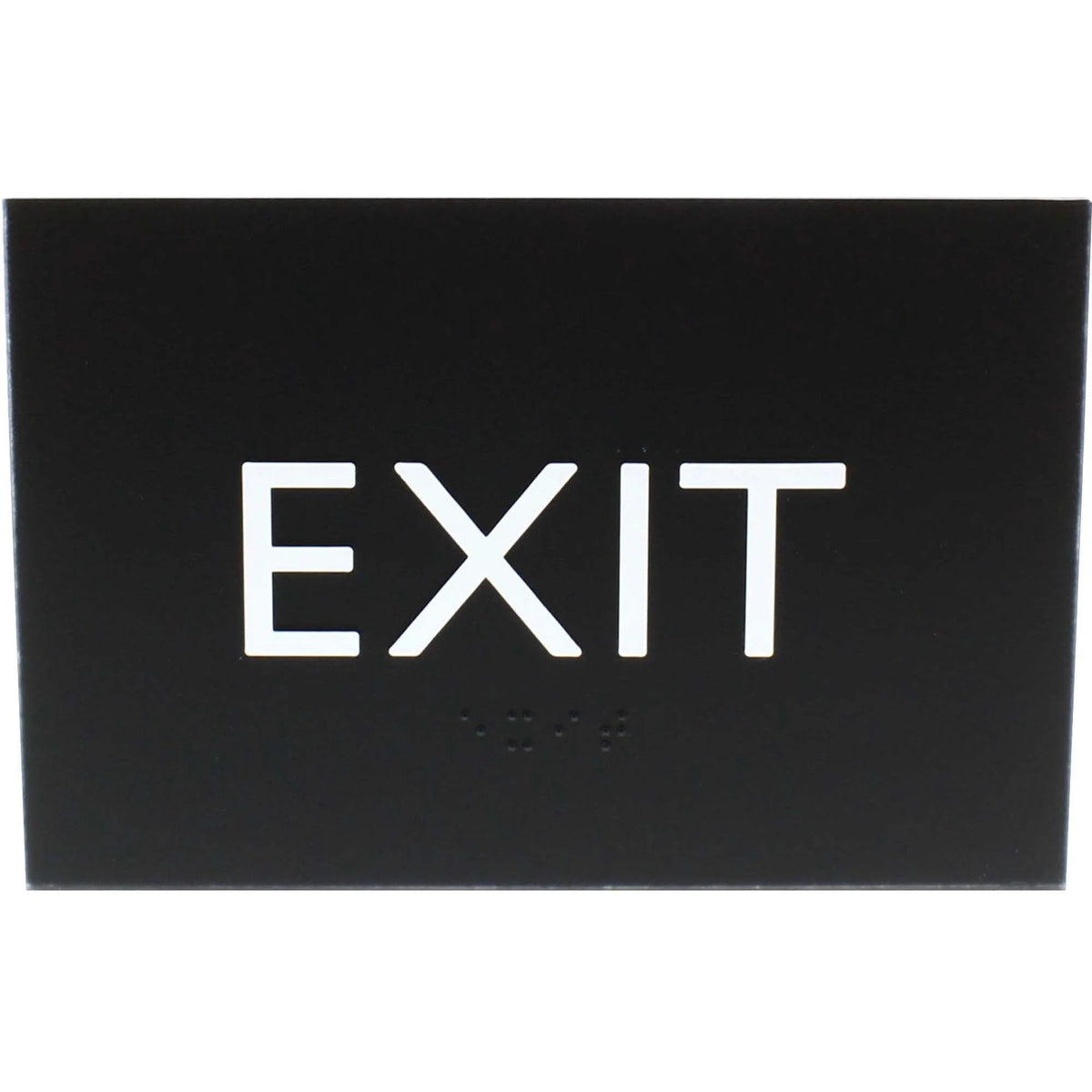 Lorell Exit Sign: 4.5’’ x 6.8’’ Rectangular Surface-mountable Braille Indoor - Signs & Nameplates