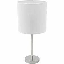 Lorell LED Contemporary Table Lamp - 22’’ Height x 10’’ Width - 10 W Bulb - Brushed Nickel - Desk Mountable - Silver