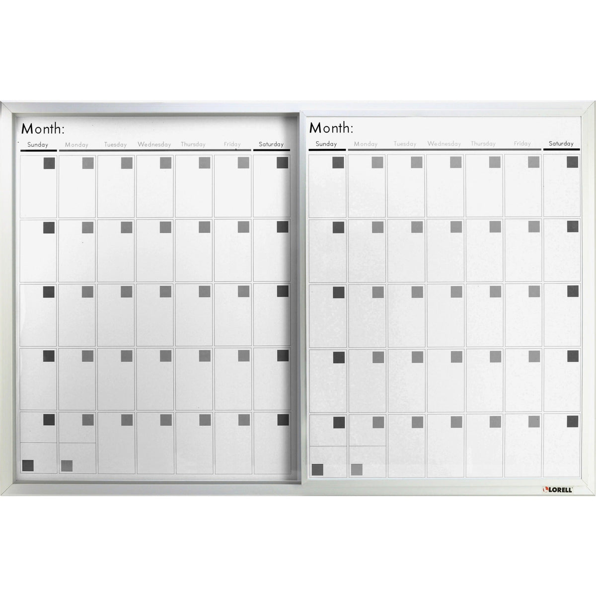 Lorell Magnetic Dry-Erase Calendar Board - 2000