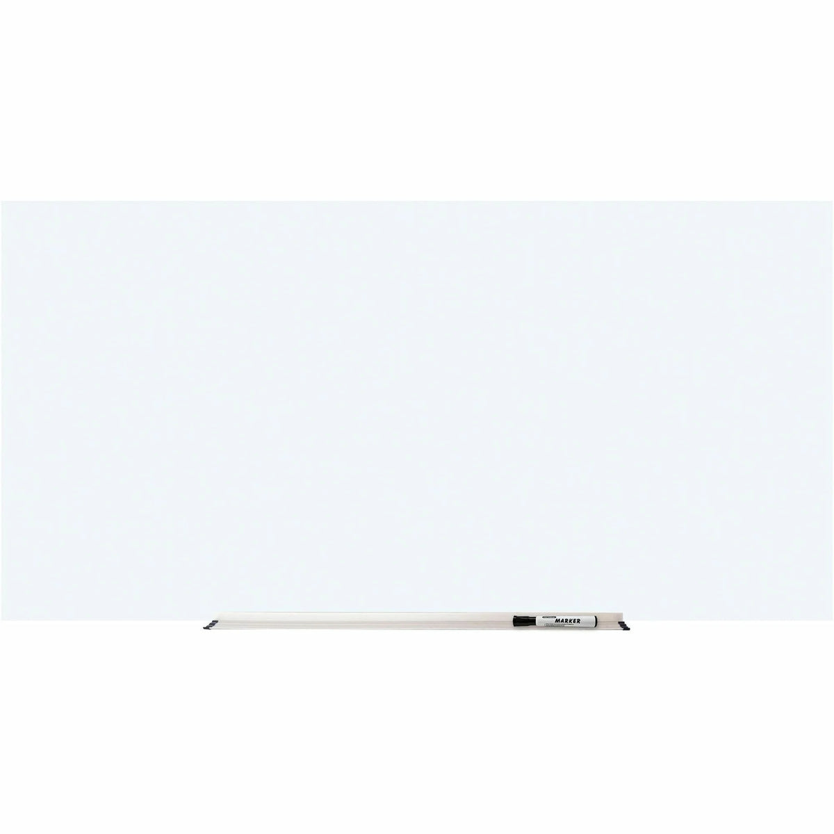 Lorell Magnetic Glass Whiteboard - 6x3 ft - Stain & Ghost Resistant - Dry Erase Boards