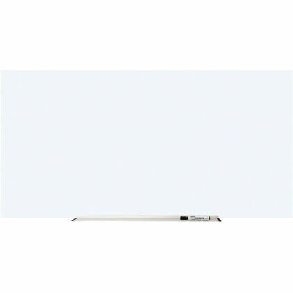 Lorell Magnetic Glass Whiteboard - 6x3 ft - Stain & Ghost Resistant - Dry Erase Boards