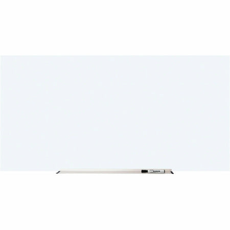 Lorell Magnetic Glass Whiteboard - 6x3 ft - Stain & Ghost Resistant - Dry Erase Boards