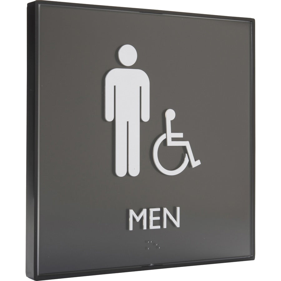 Lorell Men's Handicap Restroom Sign - Right