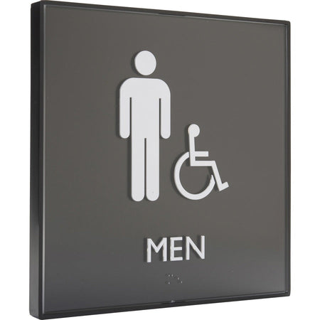 Lorell Men's Handicap Restroom Sign - Right