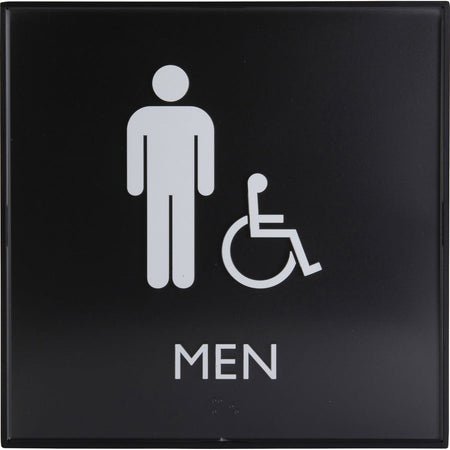 Lorell Men's Handicap Restroom Sign - Front