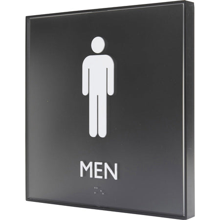 Lorell Men's Restroom Sign - Left