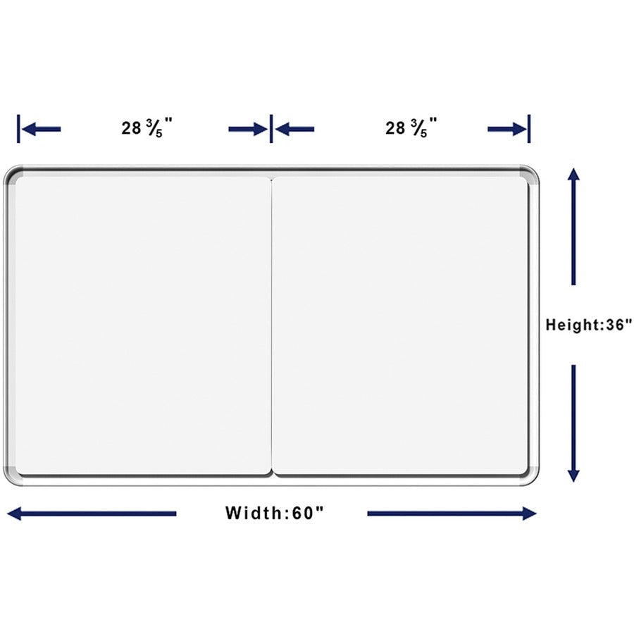 Lorell Mounting Frame for Whiteboard - Silver - Alternate-Image1