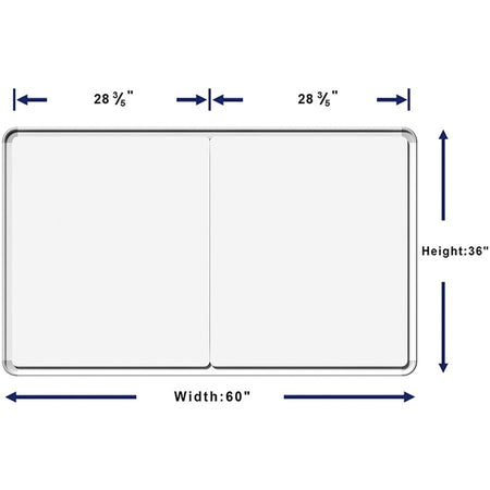 Lorell Mounting Frame for Whiteboard - Silver - Alternate-Image1