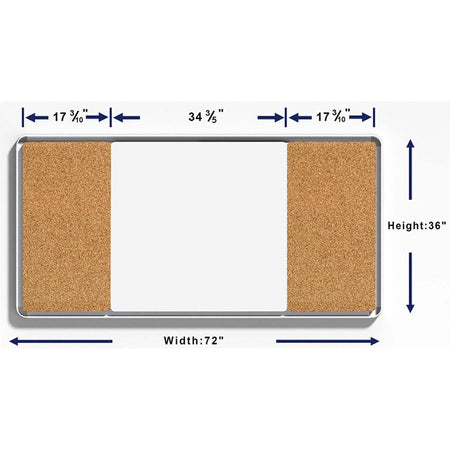 Lorell Mounting Frame for Whiteboard - Silver - Alternate-Image5