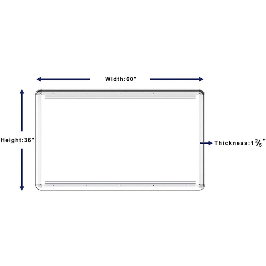 Lorell Mounting Frame for Whiteboard - Silver - Alternate-Image2