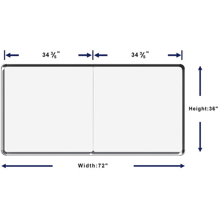 Lorell Mounting Frame for Whiteboard - Silver - Alternate-Image6