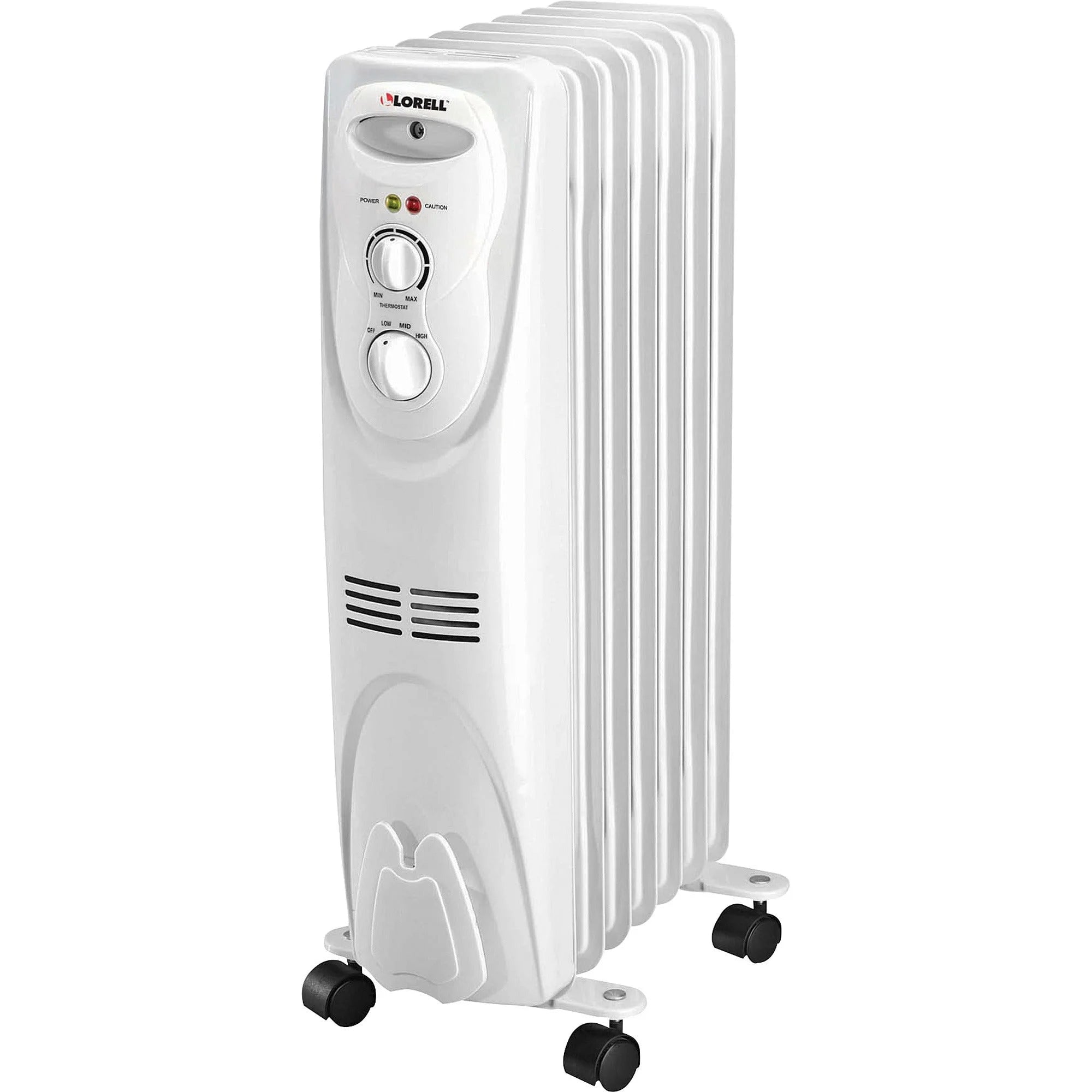 Lorell Oil-Filled Electric Heater - 1500W 3 Heat Settings White - Heaters