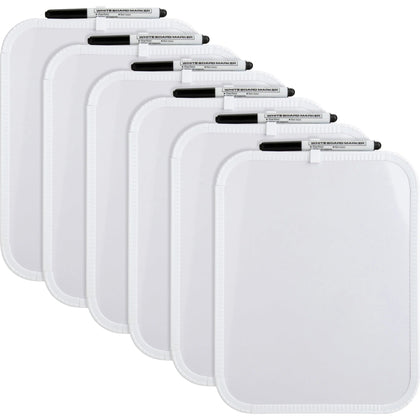 Lorell Personal Whiteboards: 11x8.5’’ White Melamine Surface - Dry Erase Boards