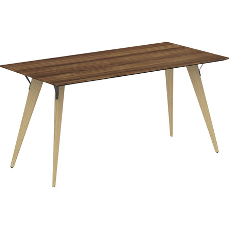 Lorell Relevance Series Natural Wood Desk Frame - Alternate-Image5