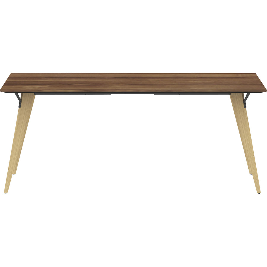 Lorell Relevance Series Natural Wood Desk Frame - Alternate-Image11