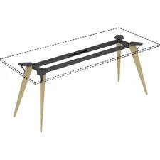Lorell Relevance Series Natural Wood Desk Frame - 26.5’’ Height x 72’’ Width 30’’ Depth - Finish: - 1 Each - Lamps &