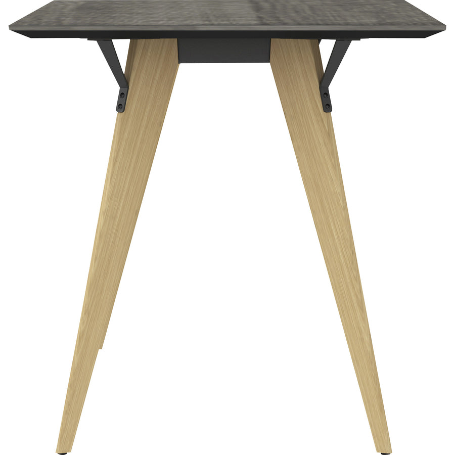 Lorell Relevance Series Natural Wood Desk Frame - Alternate-Image1