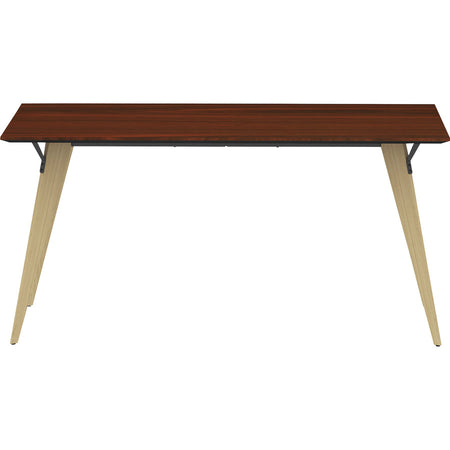 Lorell Relevance Series Natural Wood Desk Frame - Alternate-Image9