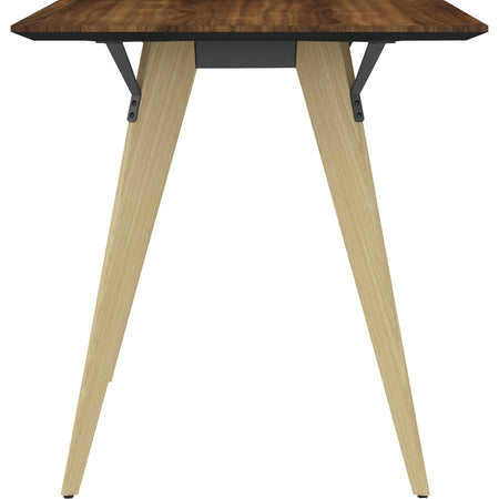 Lorell Relevance Series Natural Wood Desk Frame - Alternate-Image4