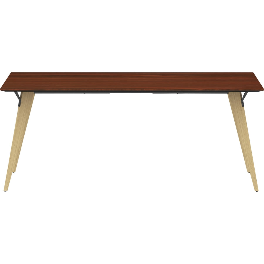 Lorell Relevance Series Natural Wood Desk Frame - Alternate-Image24