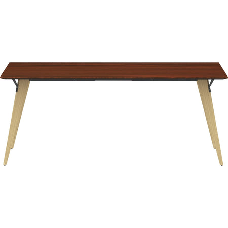 Lorell Relevance Series Natural Wood Desk Frame - Alternate-Image24